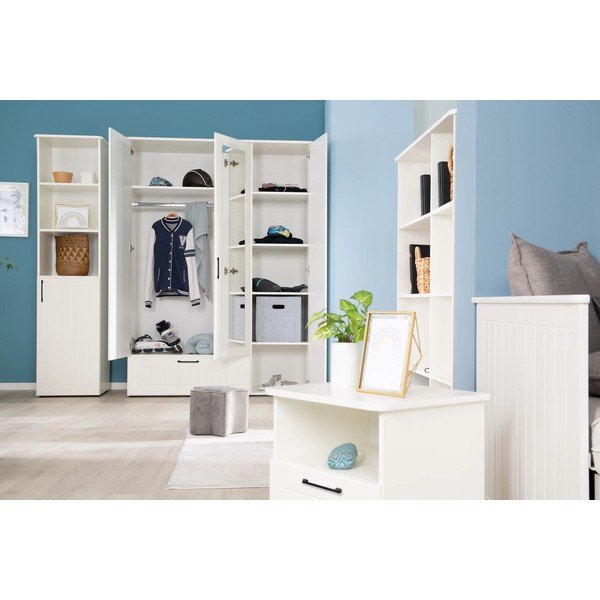 Bílá dětská knihovna 49x190 cm Sylt – Roba-image-3