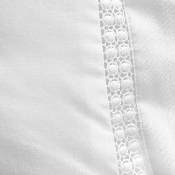 Bílé bavlněné povlečení na dvoulůžko 200x200 cm Oxford Lace Trim – Bianca-image-4