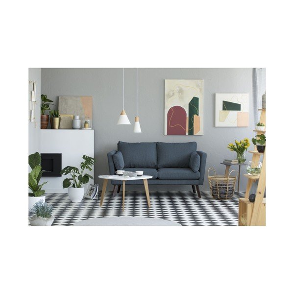 Tmavě modrá 2místná pohovka Mazzini Sofas Elena-image-2
