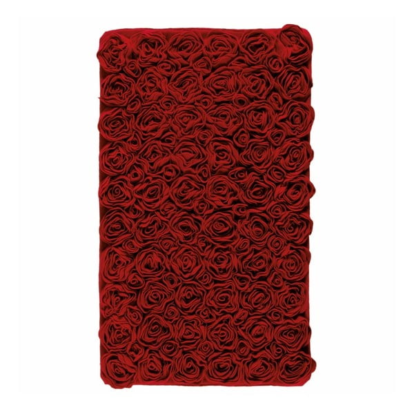 Červená koupelnová předložkaAquanova Rose, 60 x 100 cm
