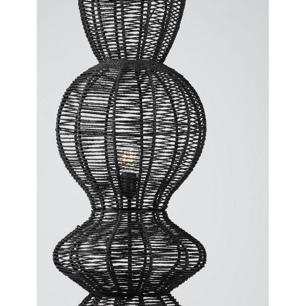 Matně černá provazová stojací lampa (výška 136 cm) Breena – Nova Luce-image-2