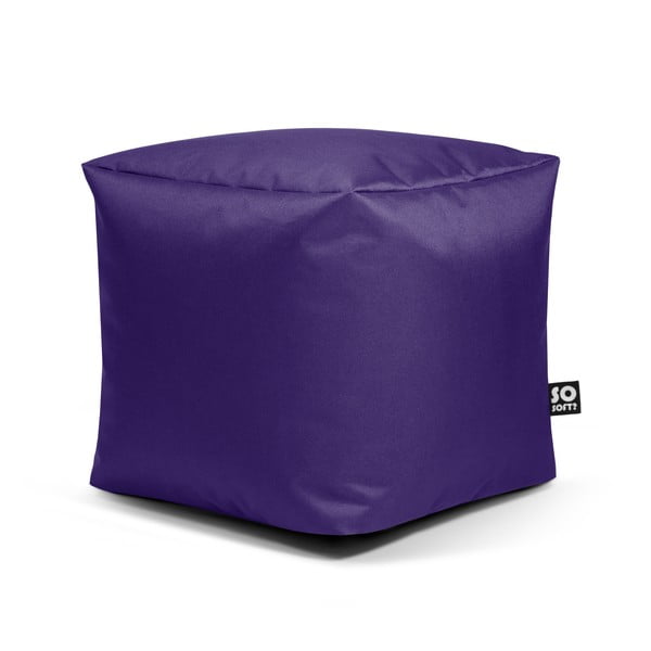 Fialový dětský sedací vak Cube M – So Soft?