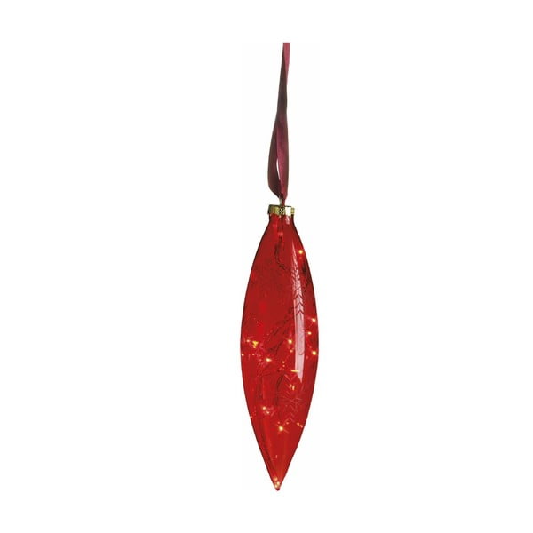 Svítící dekorace Vesta Drop Red, 25 cm