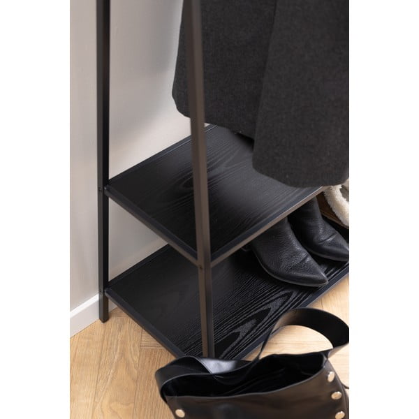 Černý stojan na oblečení v dekoru jasanu Seaford – Actona-image-4