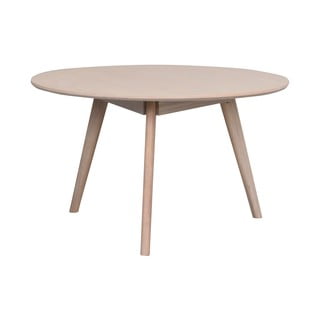 Kulatý konferenční stolek v dekoru dubu v přírodní barvě 90x90 cm Yumi - Rowico