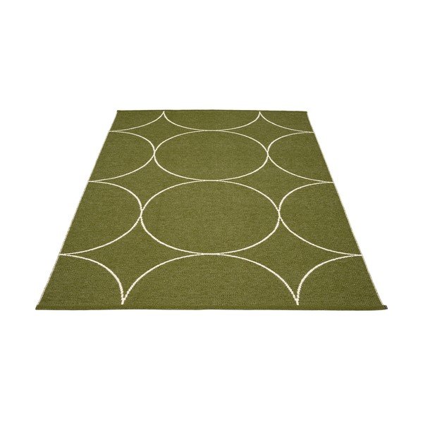 Tmavě zelený vnitřní a venkovní koberec 180x275 cm Boo Dark Olive – Pappelina