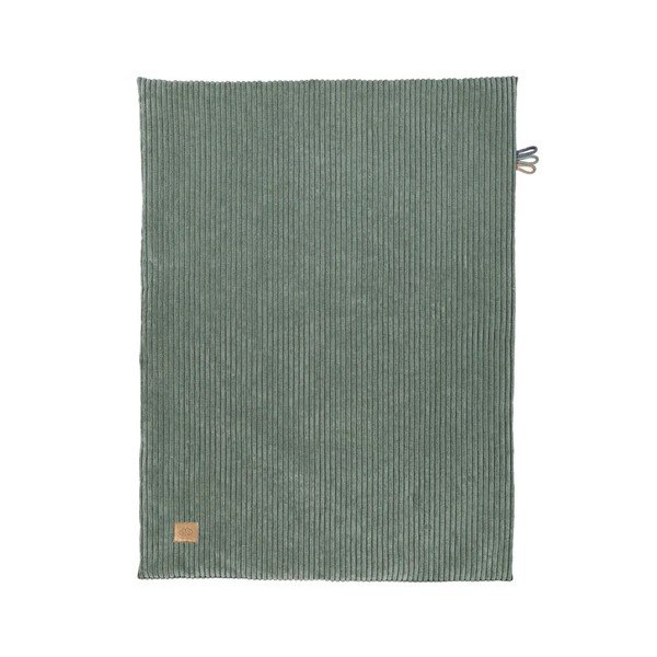 Zelená manšestrová dětská deka 100x77 cm – Meowbaby