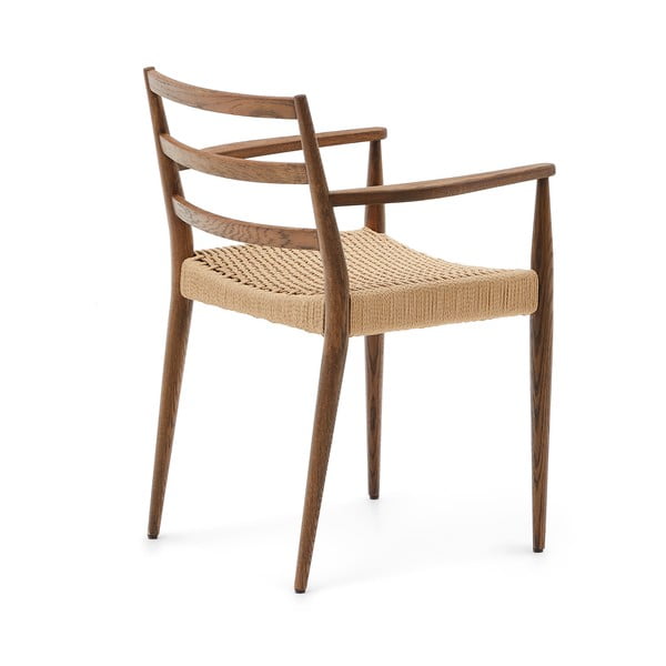 Jídelní židle z dubového dřeva v hnědo-přírodní barvě v sadě 2 ks Analy – Kave Home-image-2