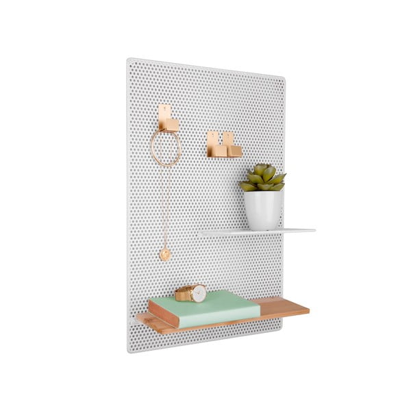 Bílá kovová nástěnka PT LIVING Perky, 34,5 x 52,5 cm-image-2