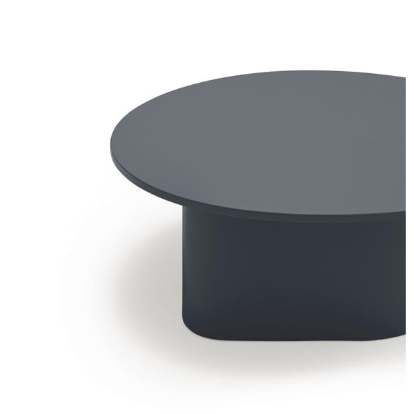 Antracitový konferenční stolek 110x111 cm Totem – Teulat-image-3