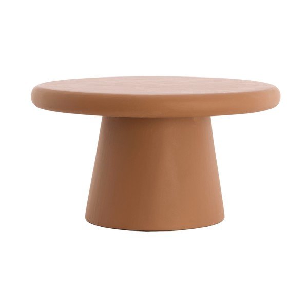 Kulatý konferenční stolek v terakotové barvě ø 70 cm Kulona – Light & Living
