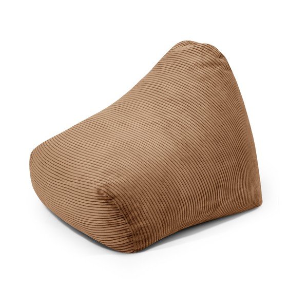 Hnědý manšestrový dětský sedací vak Snug 80 – SLOWDOWN