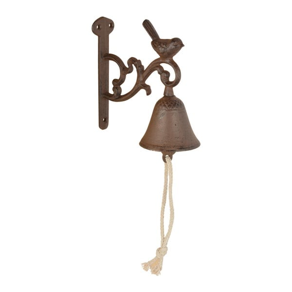 Litinový nástěnný zvonek s motivem ptáčka Esschert Design Birdie