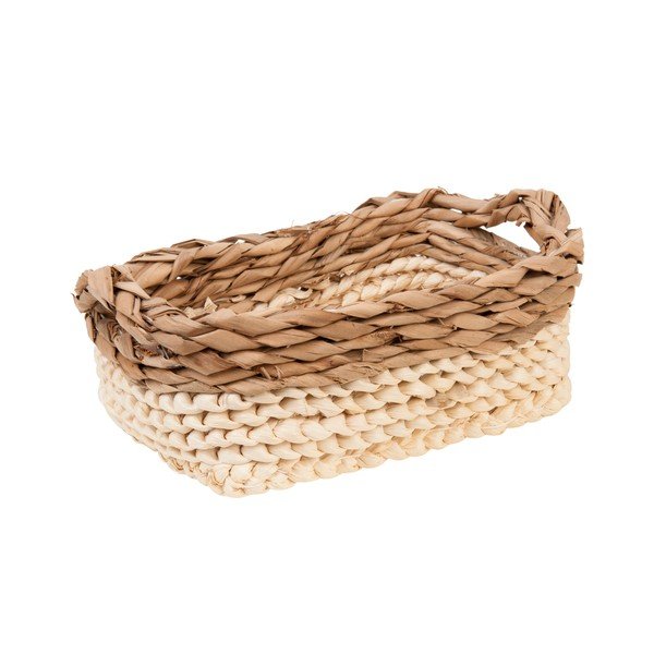 Sada 3 béžových úložných košíků Clayre & Eef-image-1
