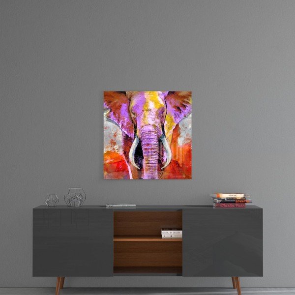 Skleněný obraz Insigne Revenge of the Elephant, 40 x 40 cm-image-1