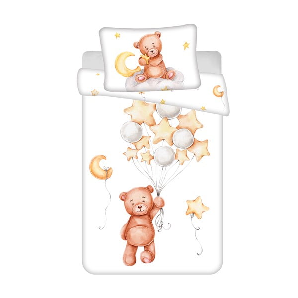 Bavlněné dětské povlečení do postýlky 100x135 cm  Medvídek "Cute" – Jerry Fabrics