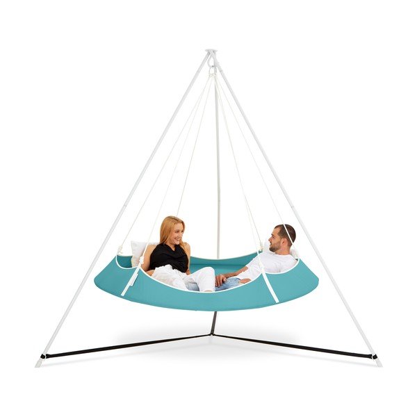 Modrá zahradní houpačka se stojanem – Hangout Pod-image-2