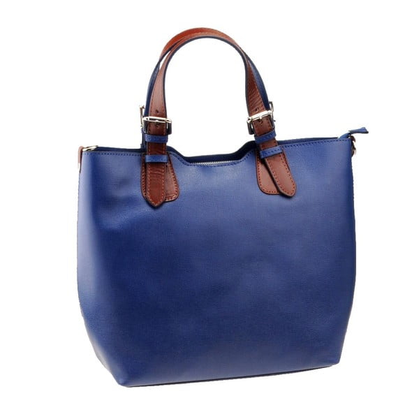 Modrá kožená kabelka Florence Cembro