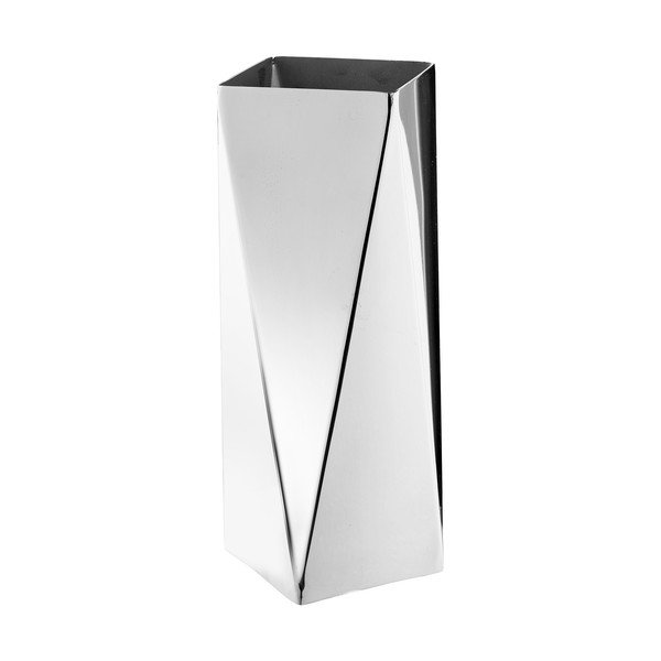 Ocelová váza ve stříbrné barvě (výška 23 cm) – House Nordic