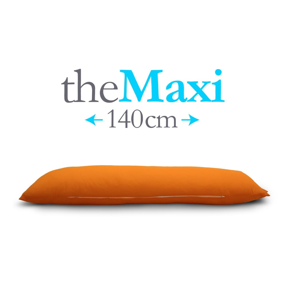 Polštář The Maxi, oranžový, vhodný pro osoby do 183 cm