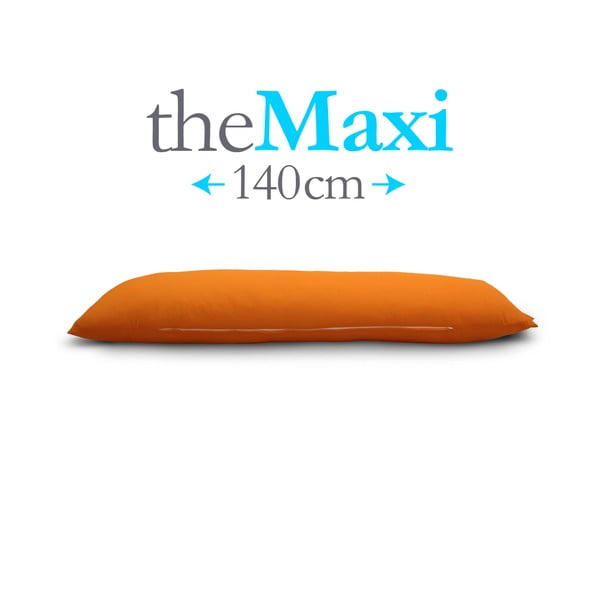 Polštář The Maxi, oranžový, vhodný pro osoby do 183 cm