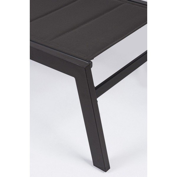 Antracitové kovové zahradní lehátko Hilde   – Bizzotto-image-4