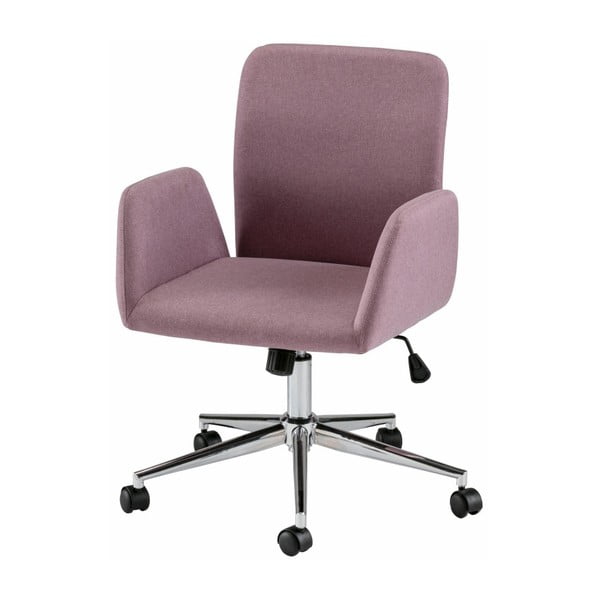Růžová kancelářská židle na kolečkách s područkami Støraa Bendy