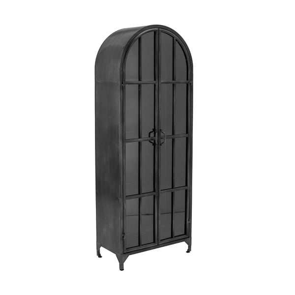 Černá kovová vitrína 56,5x152,5 cm Papole – Bloomingville-image-2