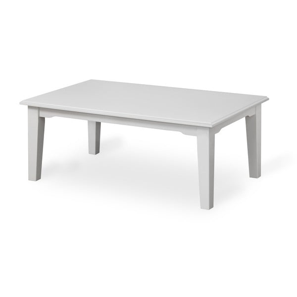 Bílý konferenční stolek z masivního bukového dřeva Dřevotvar Ella