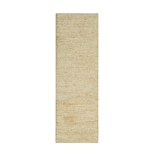 Béžový ručně tkaný jutový běhoun 66x200 cm Soumak – Asiatic Carpets