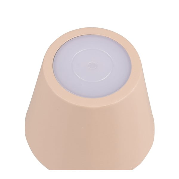 Krémová LED stolní lampa s kovovým stínidlem (výška 21 cm) Diaz – Trio-image-3