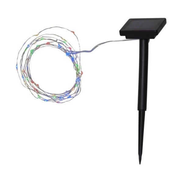 Venkovní solární LED řetěz s barevnými diodami Star Trading Dew Drop, délka 5 m