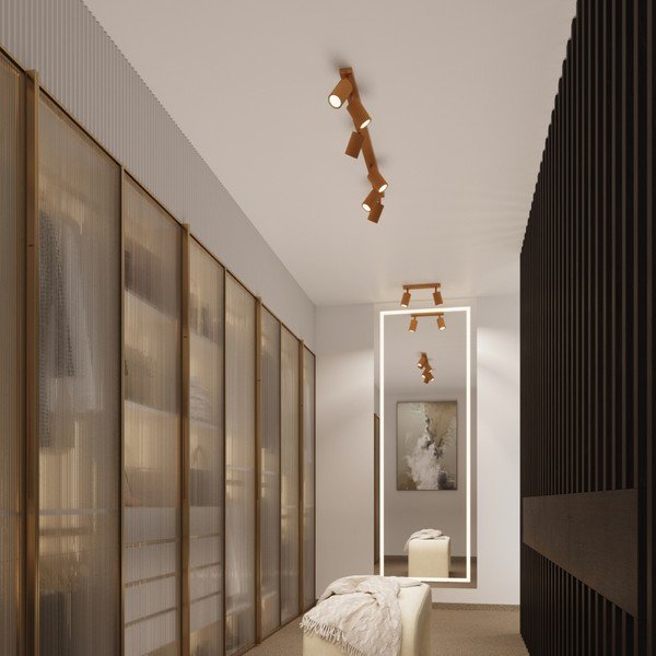 Bodové svítidlo ve zlaté barvě 6,5x30 cm Gleam – Sollux-image-2