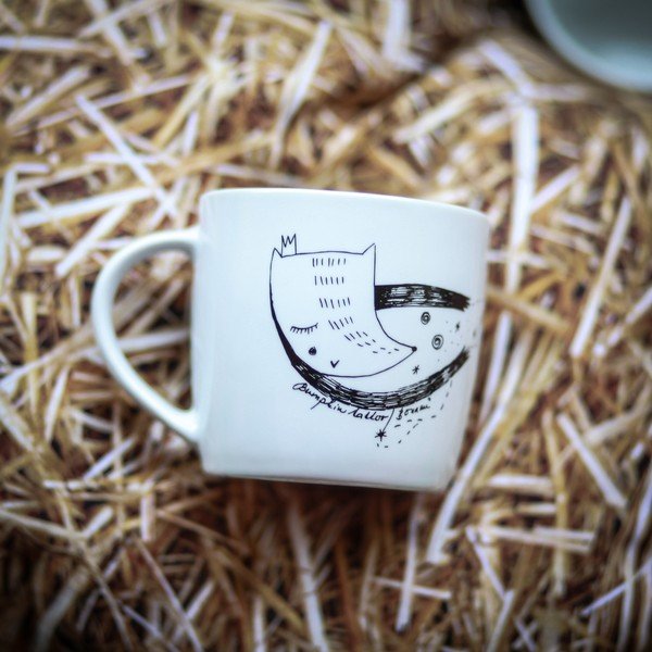 Bílý porcelánový hrnek 260 ml Domov tu – Bonami-image-1