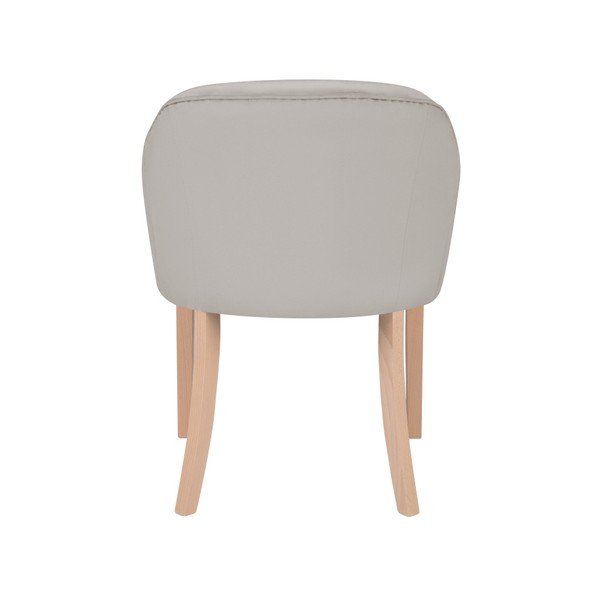 Světle šedé křeslo s područkami Micadoni Home Tipa-image-2