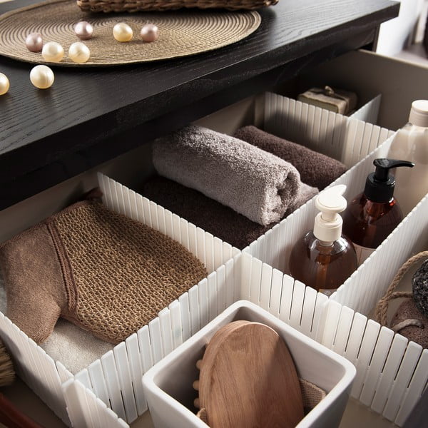 Plastové rozdělovače do šuplíku v sadě 6 ks – Compactor-image-1