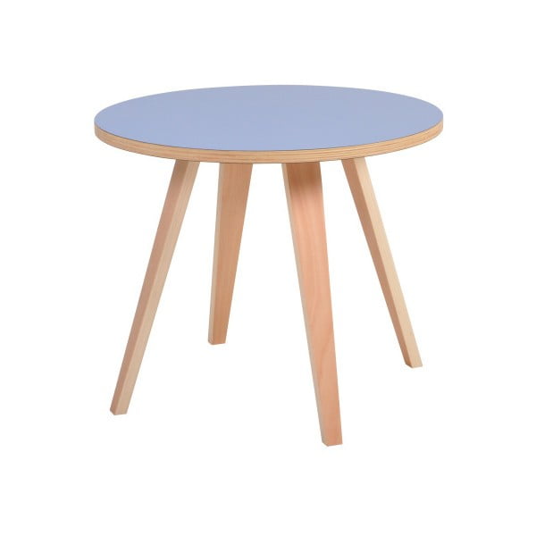 Modrý kulatý konferenční stolek Garageeight Arvika, ⌀ 54 cm