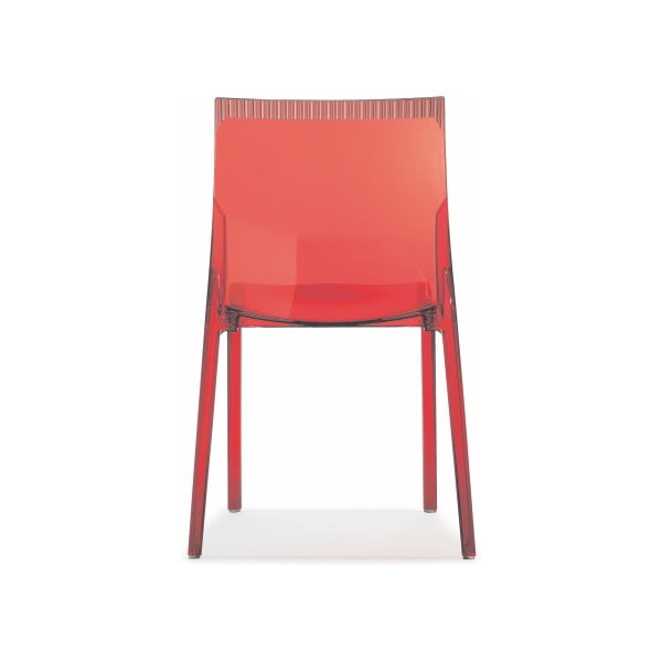 Červená jídelní židle ITF Design Waves