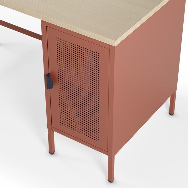 Pracovní stůl s deskou v dubovém dekoru 60x120 cm Sayla – Marckeric-image-2