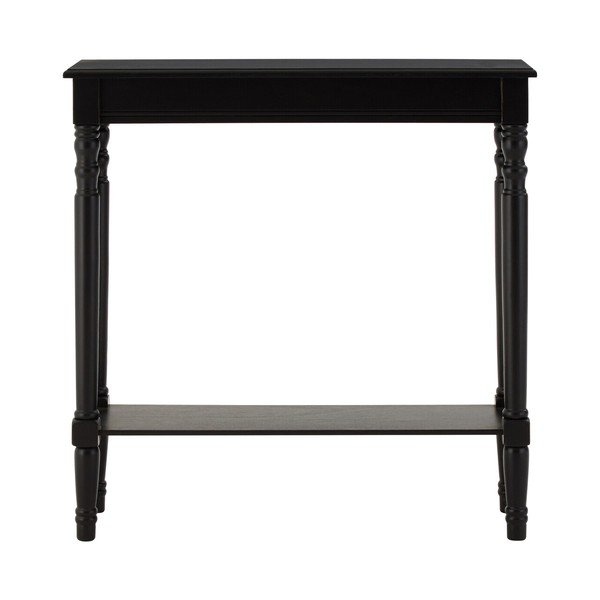 Černý konzolový stolek z borovicového dřeva 30x80 cm Heritage – Premier Housewares-image-4