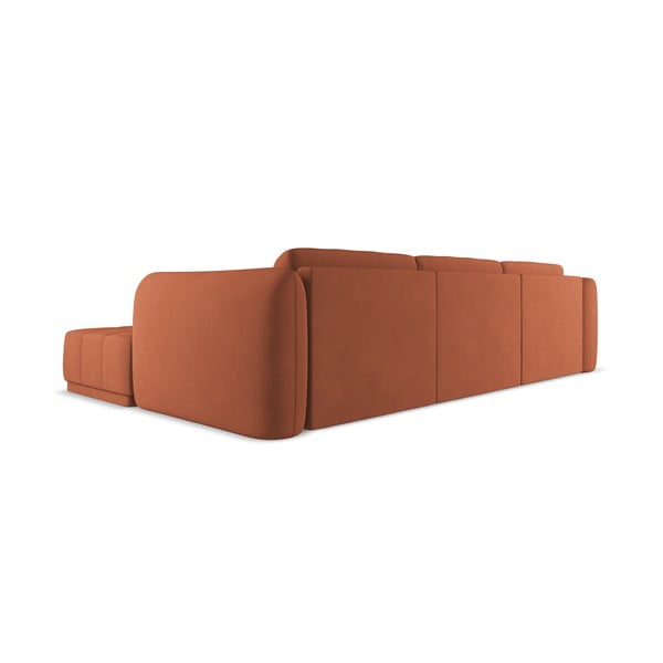 Oranžová rohová pohovka (pravý roh) Hoku – Makamii-image-2