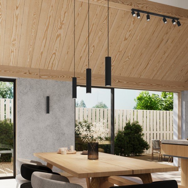 Černé bodové svítidlo 6,5x117 cm Gleam – Sollux-image-1