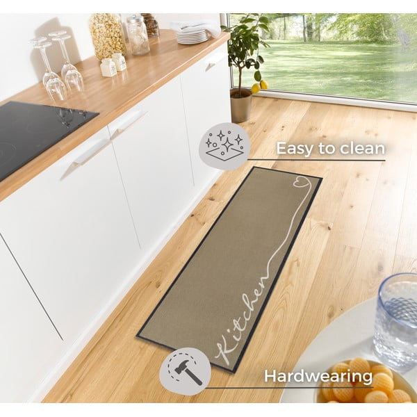 Béžový běhoun Zala Living Kitchen, 50 x 150 cm-image-3