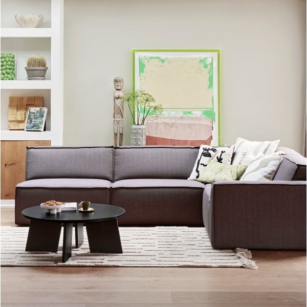 Černý kulatý konferenční stolek ø 90 cm Fries – WOOOD-image-1