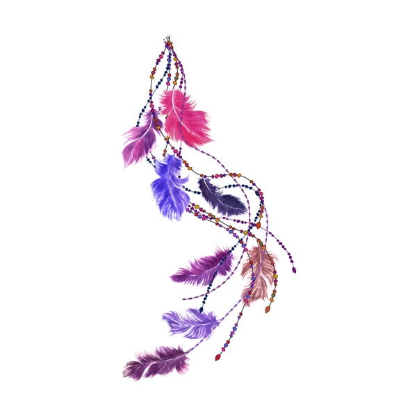Samolepka Ambiance Boho Feathers-image-2