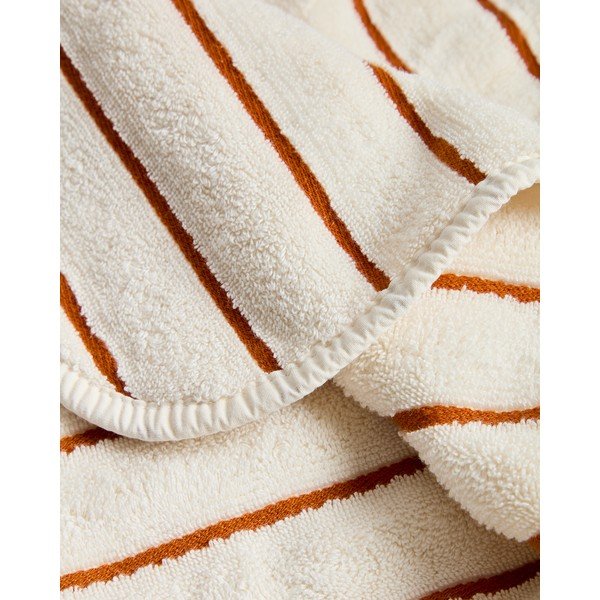 Oranžový/béžový froté bavlněný ručník 30x50 cm Dorane – Kave Home-image-4