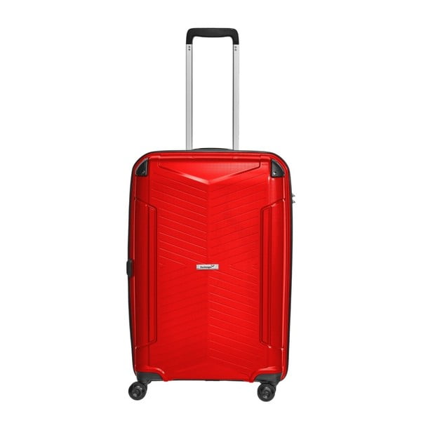 Červený cestovní kufr Packenger, 71 l