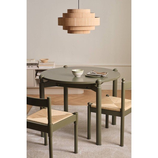 Kulatý jídelní stůl z bukového dřeva ø 100 cm Kitchsoft – Ellos Home-image-1