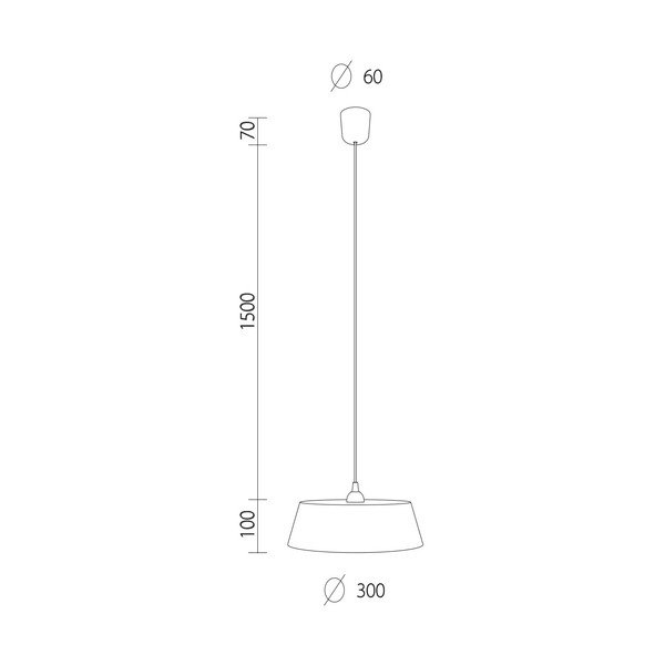 Závěsné světlo TAKO, zelená/zelený kabel-image-2