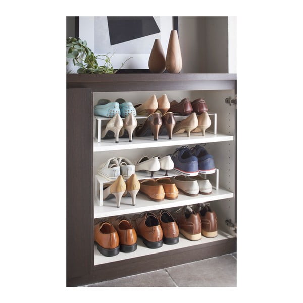 Bílá police na boty YAMAZAKI Frame-image-2